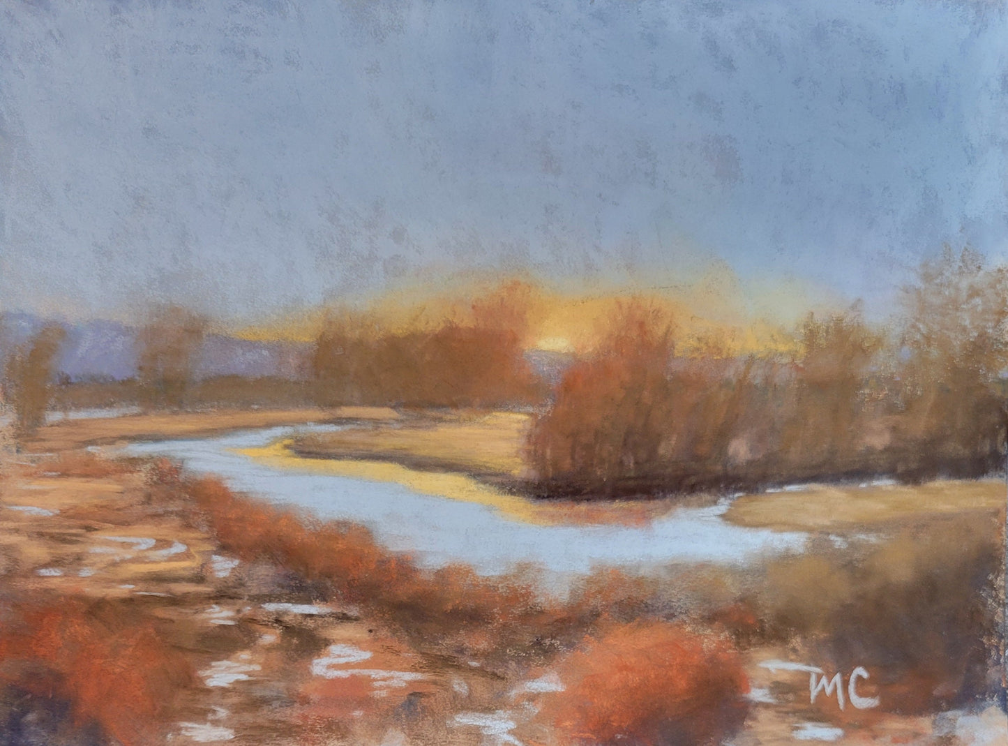 Winter Sunset | 9x12