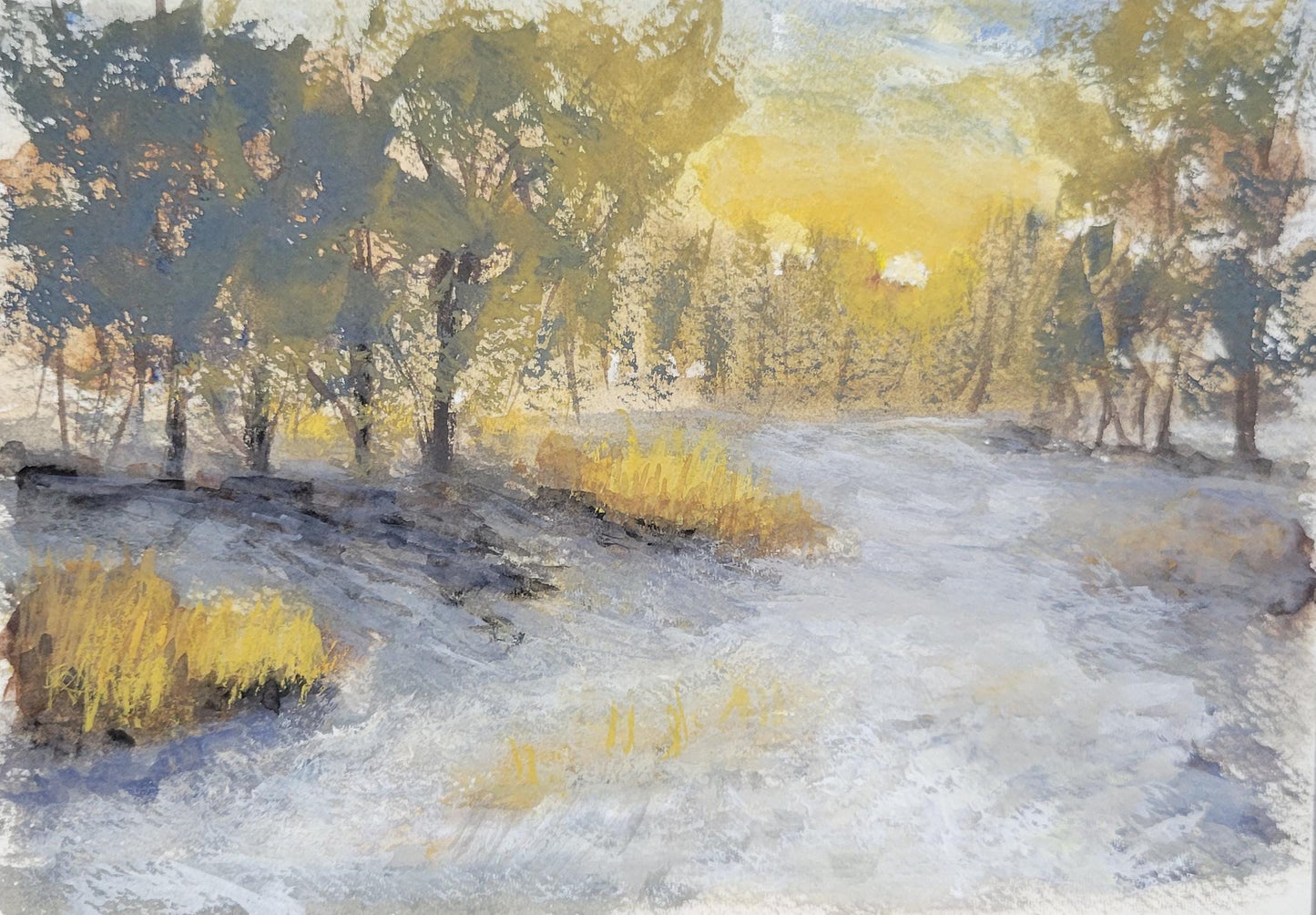 Winter Sunset | 5x7