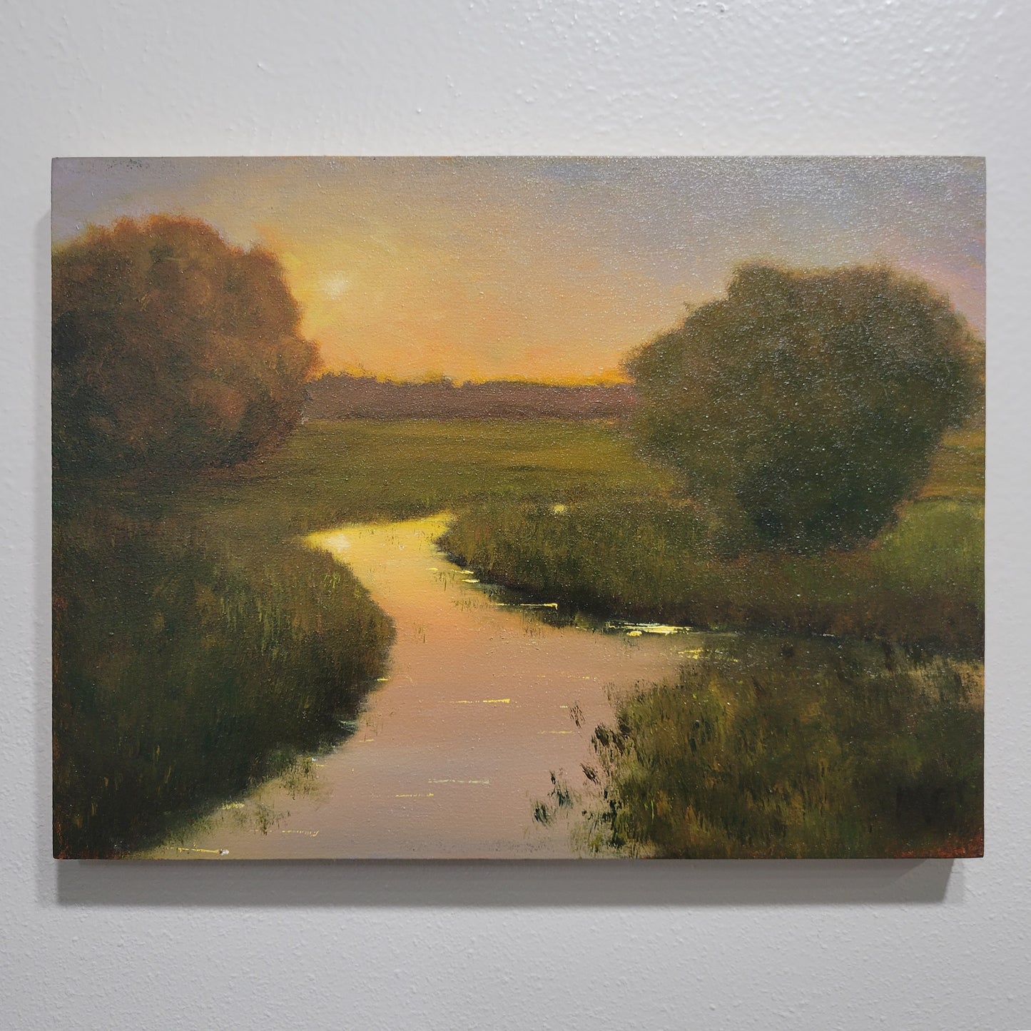 Sunset on the River | 9x12