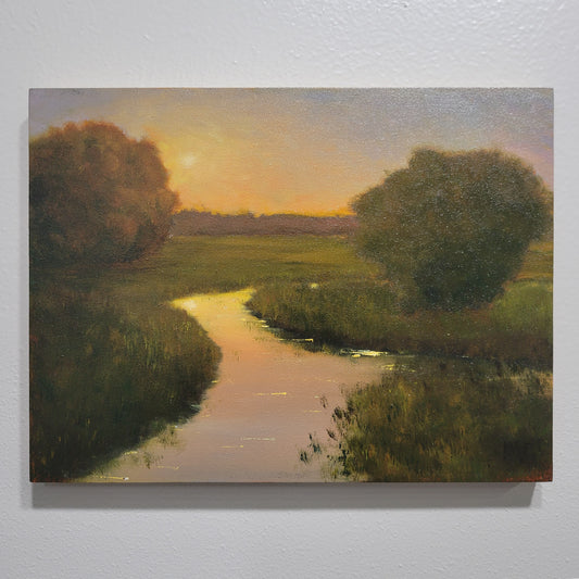 Sunset on the River | 9x12