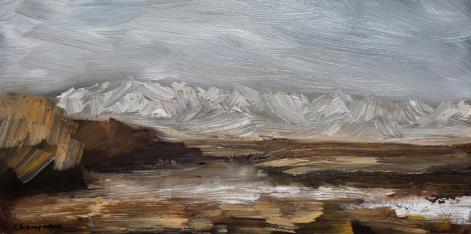 Winter Days | 6x12 - Michelle Champagne Art