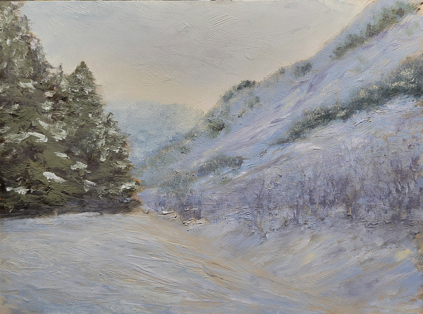 Green Canyon Snow | 9x12